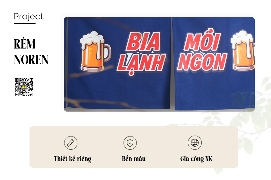 Rèm Noren Trang Trí Quán Bia Quán Nhậu | RÈM BÌNH AN-2